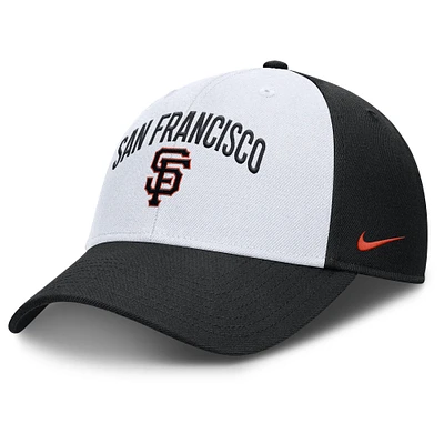 Men's Nike White/Black San Francisco Giants Club Performance Adjustable Hat