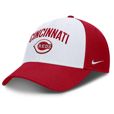 Men's Nike White/Red Cincinnati Reds Club Performance Adjustable Hat