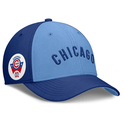 Men's Nike Royal/Light Blue Chicago Cubs Rise Swoosh Performance Flex Hat