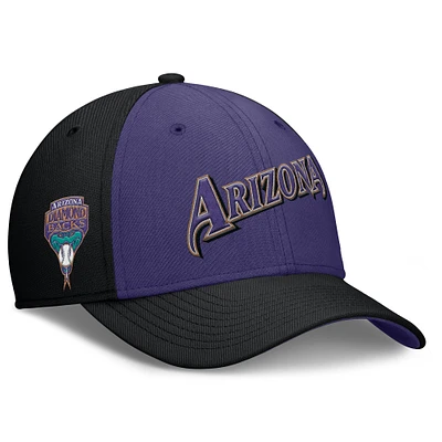 Men's Nike /Black Arizona Diamondbacks Rise Swoosh Performance Flex Hat
