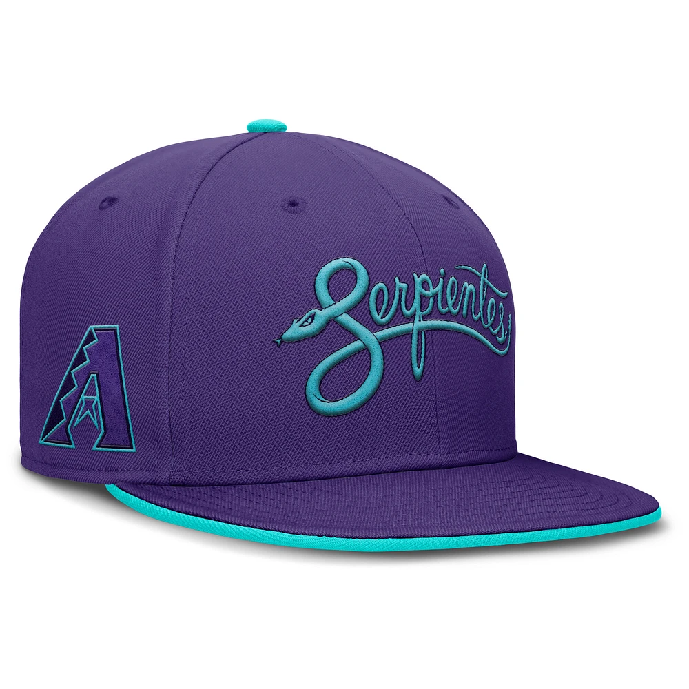 Men's Nike Purple Arizona Diamondbacks 2025 City Connect True Performance Fitted Hat