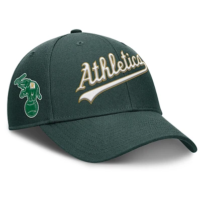 Men's Nike Green Athletics Rise Gaberdine Adjustable Hat