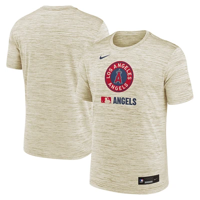 Men's Nike Cream Los Angeles Angels 2025 City Connect Authentic Collection Velocity Performance T-Shirt