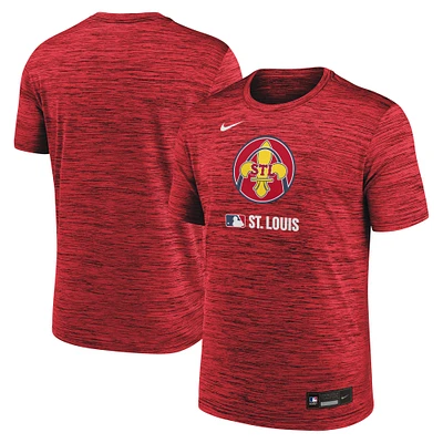 Men's Nike Red St. Louis Cardinals 2025 City Connect Authentic Collection Velocity Performance T-Shirt