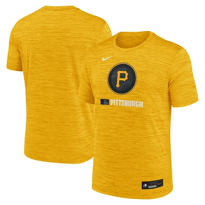 Men's Nike Gold Pittsburgh Pirates 2025 City Connect Authentic Collection Velocity Performance T-Shirt