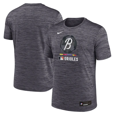 Men's Nike Black Baltimore Orioles 2025 City Connect Authentic Collection Velocity Performance T-Shirt