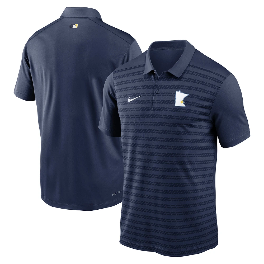 Men's Nike Navy Minnesota Twins Authentic Collection City Connect Victory Performance Polo