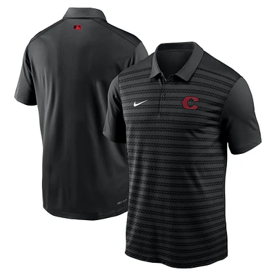 Men's Nike Black Cincinnati Reds Authentic Collection City Connect Victory Performance Polo