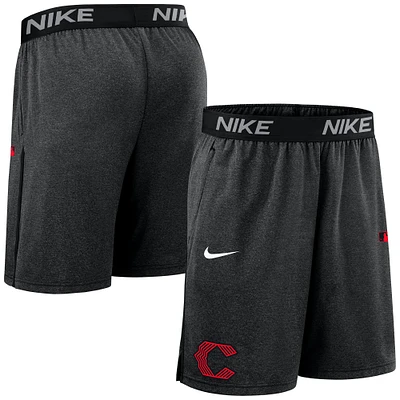 Men's Nike Black Cincinnati Reds Authentic Collection City Connect Performance Knit Shorts