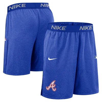Men's Nike Royal Atlanta Braves Authentic Collection City Connect Performance Knit Shorts