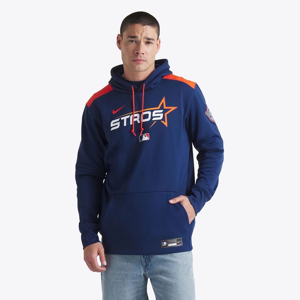 Men's Nike Navy Houston Astros 2025 City Connect Authentic Collection Performance Pullover Hoodie