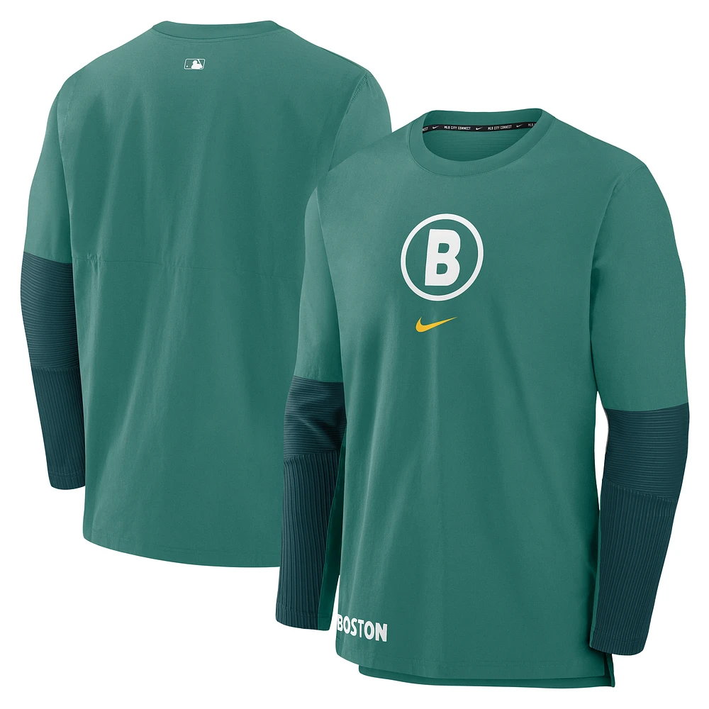 Men's Nike Green Boston Red Sox 2025 City Connect Authentic Collection Player Dri-FIT Lightweight Pullover