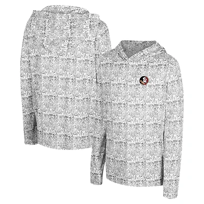 Youth Colosseum Black Florida State Seminoles All-Over Print Hoodie