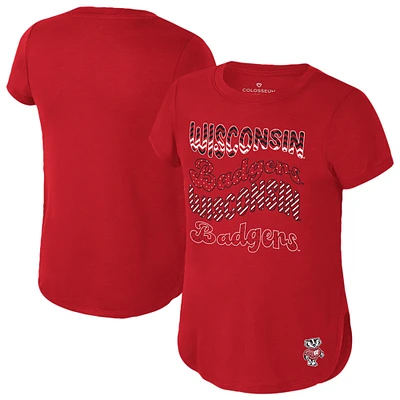 Youth Colosseum Red Wisconsin Badgers Rogan T-Shirt