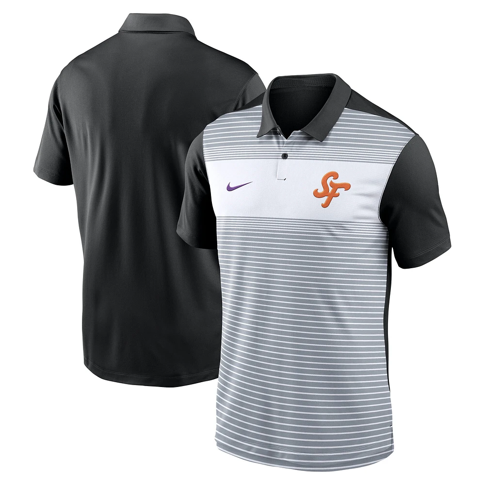 Men's Nike White/Black San Francisco Giants 2025 City Connect Legacy Icon Vapor Performance Polo
