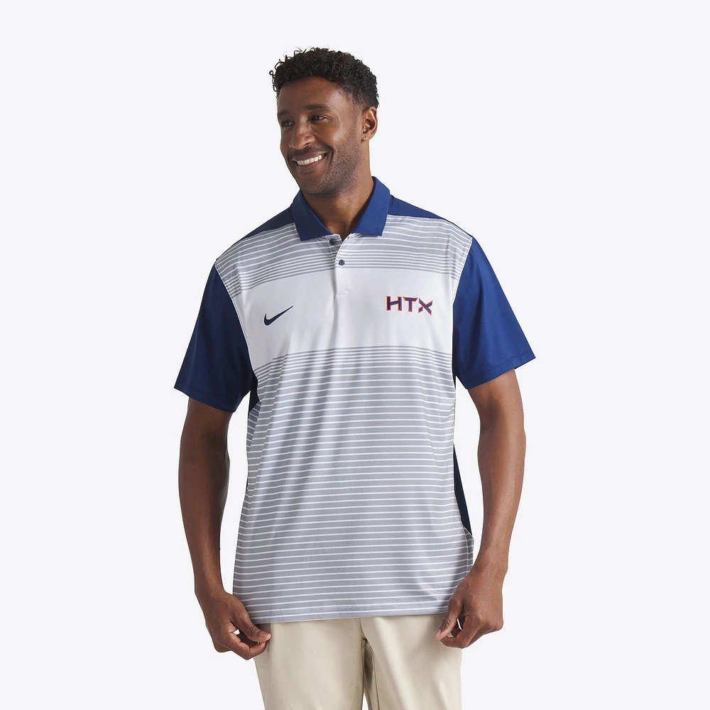 Men's Nike White/Navy Houston Astros 2025 City Connect Legacy Icon Vapor Performance Polo