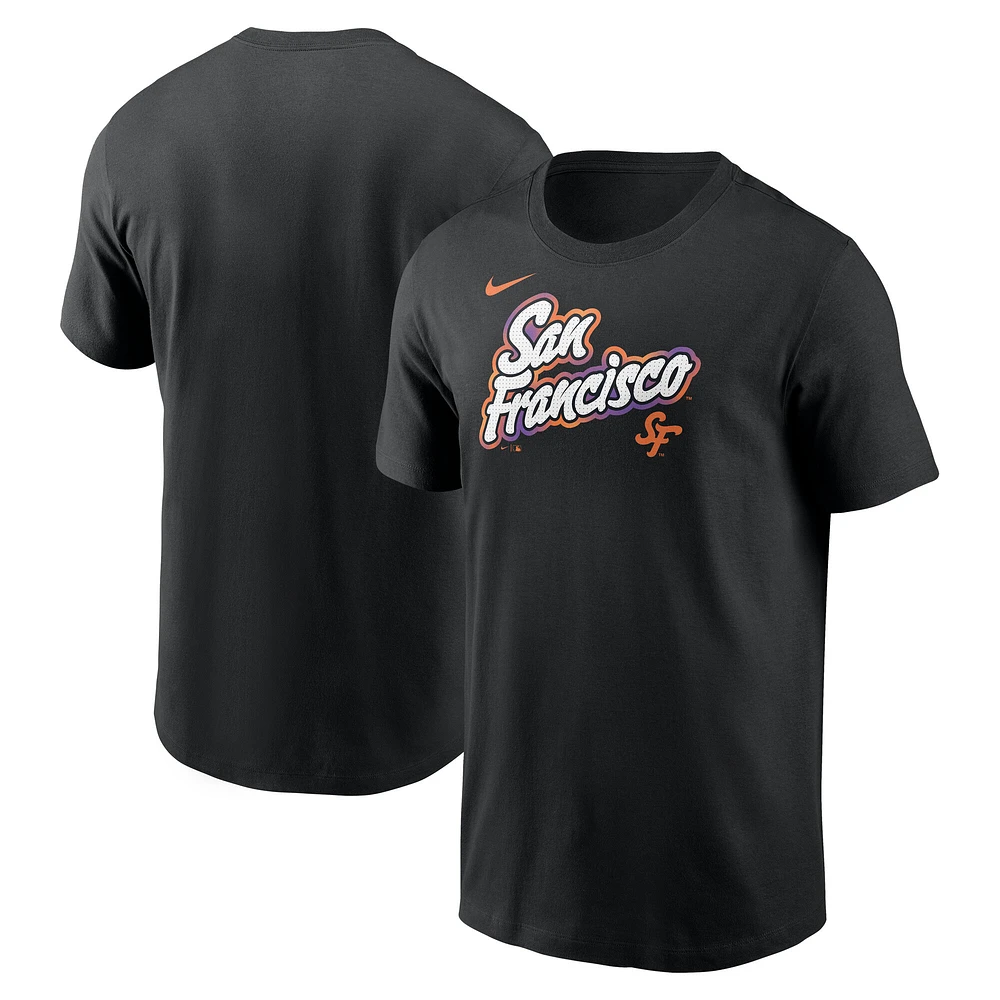 Men's Nike Black San Francisco Giants 2025 City Connect Wordmark T-Shirt