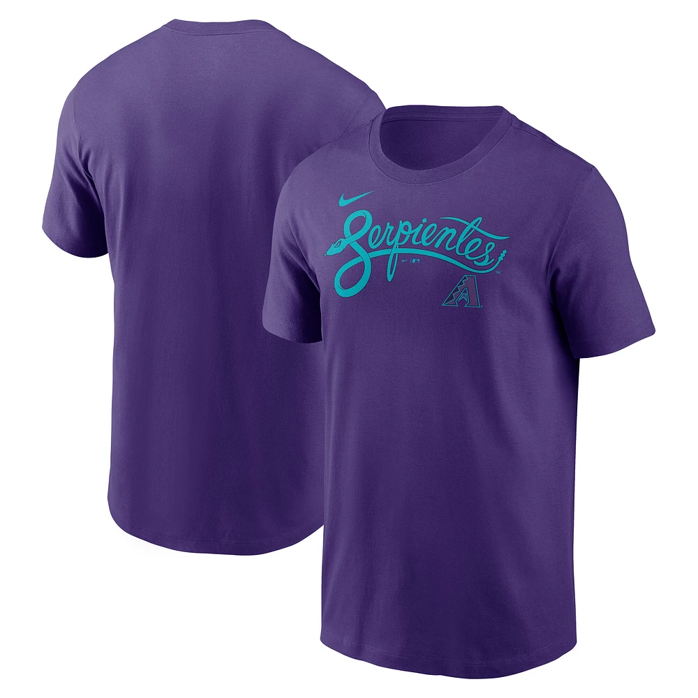 Men's Nike Purple Arizona Diamondbacks 2025 City Connect Wordmark T-Shirt