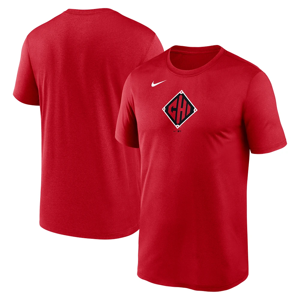 Men's Nike Red Chicago White Sox 2025 City Connect Legend Team Phrase Script Performance T-Shirt