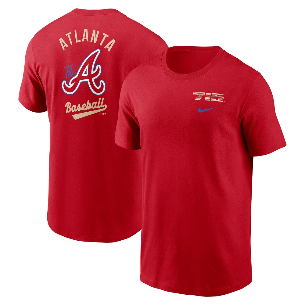 Men's Nike Red Atlanta Braves City Connect T-Shirt