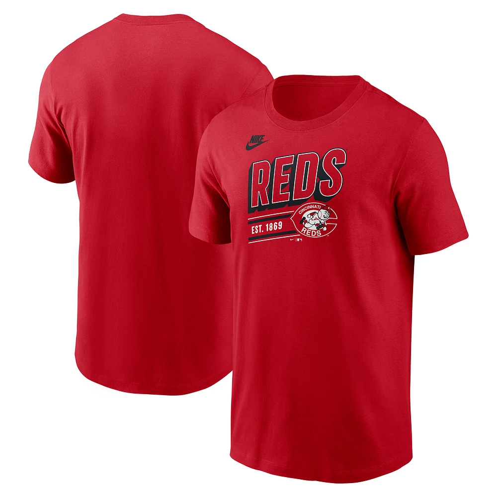 Men's Nike Red Cincinnati Reds Cooperstown Collection Retro T-Shirt