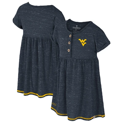 Girls Toddler Colosseum Navy West Virginia Mountaineers Fleet Dress