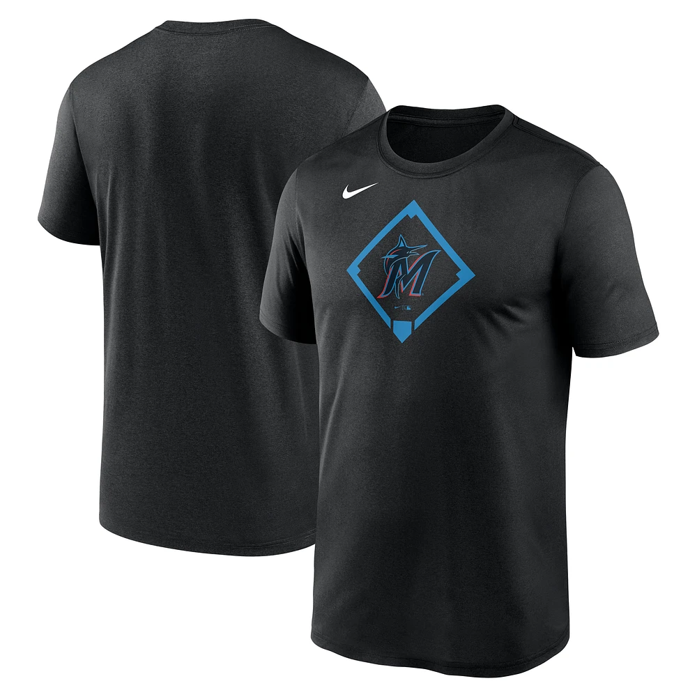Men's Nike Black Miami Marlins Icon Legend Performance T-Shirt