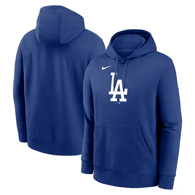 Men's Nike Royal Los Angeles Dodgers Logo Club Fleece Pullover Hoodie