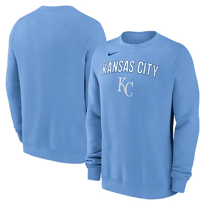 Men's Nike Light Blue Kansas City Royals Pullover Sweatshirt