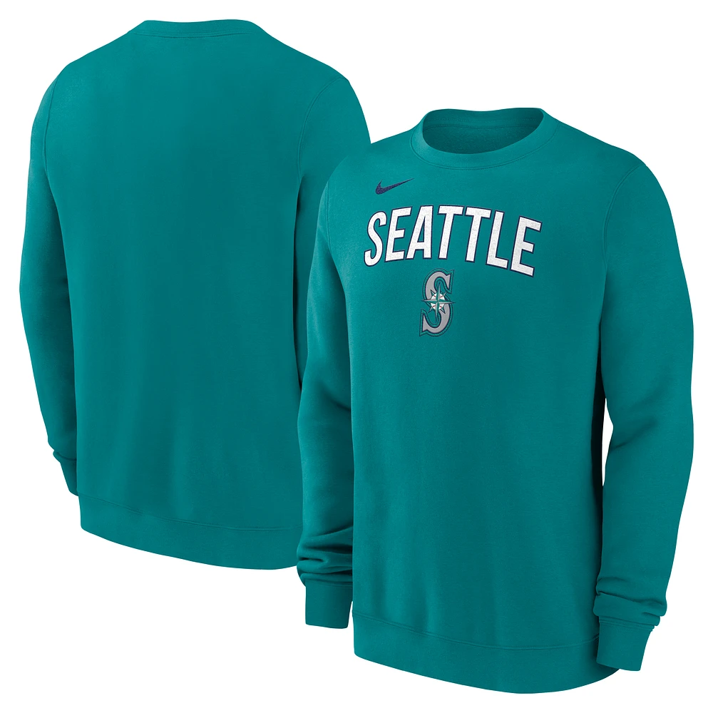 Men's Nike Teal Seattle Mariners Pullover Sweatshirt