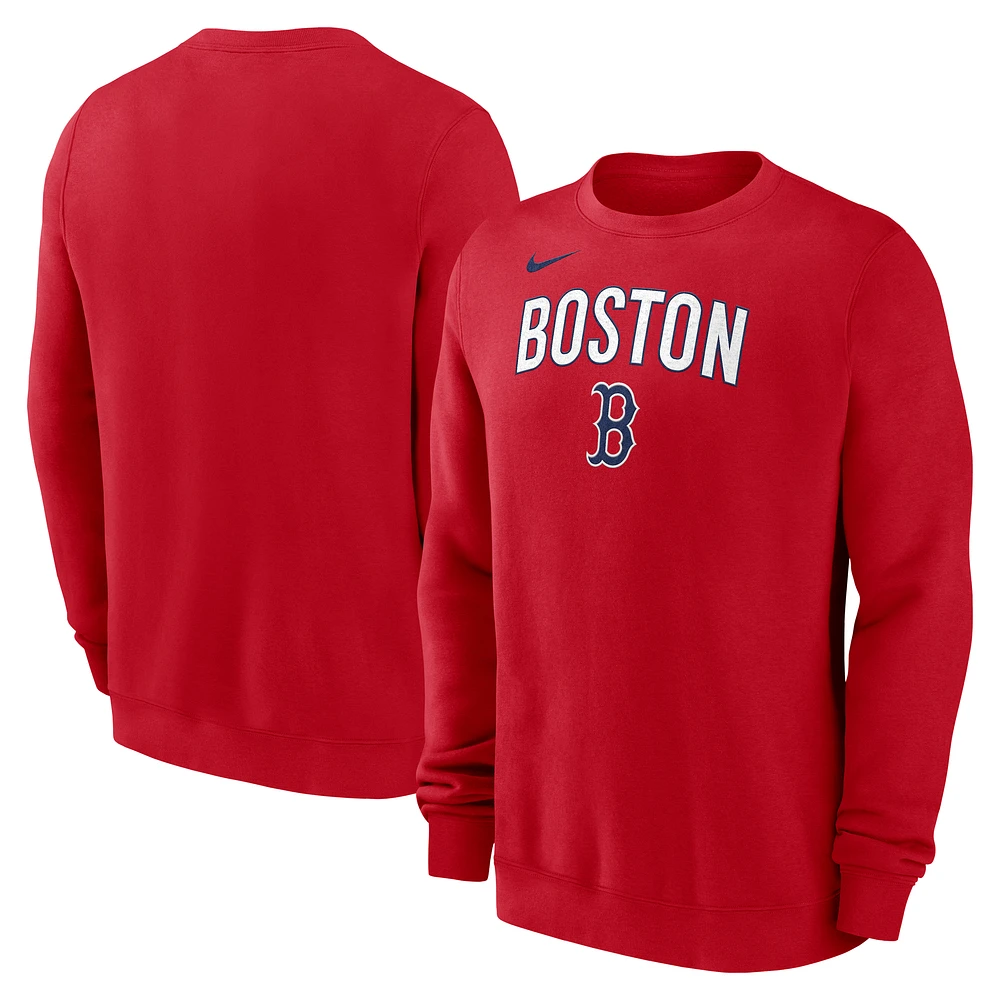 Men's Nike Red Boston Sox Pullover Sweatshirt