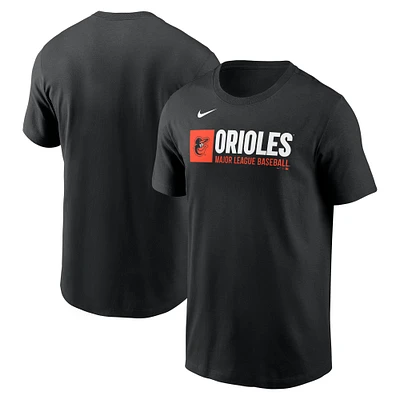 Men's Nike Black Baltimore Orioles Team Block T-Shirt