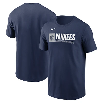 Men's Nike Navy New York Yankees Team Block T-Shirt