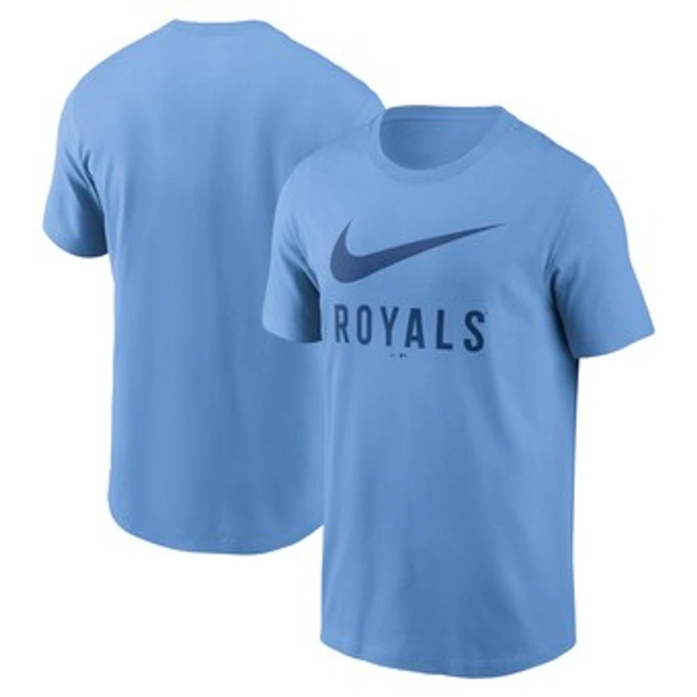 Men's Nike Light Blue Kansas City Royals Swoosh T-Shirt
