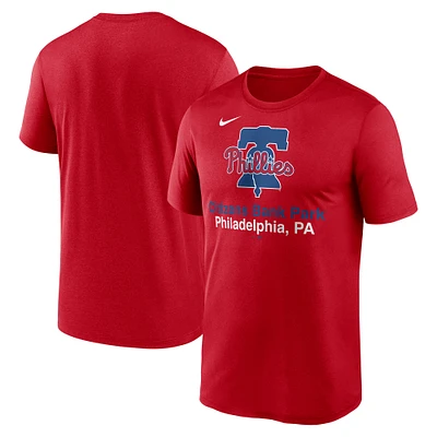 Men's Nike Red Philadelphia Phillies Stadium Legend Performance T-Shirt