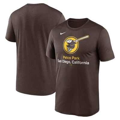 Men's Nike Brown San Diego Padres Stadium Legend Performance T-Shirt