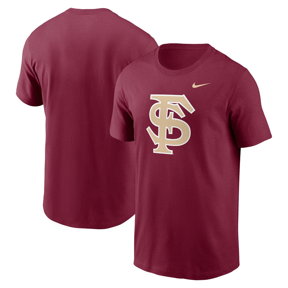 Men's Nike Garnet Florida State Seminoles Baseball Logo T-Shirt