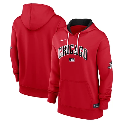 Women's Nike Red Chicago White Sox 2025 City Connect Authentic Collection Performance Pullover Hoodie
