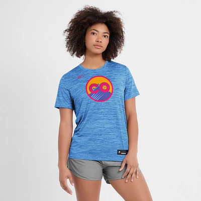 Women's Nike Blue Colorado Rockies 2025 City Connect Authentic Collection Velocity Performance T-Shirt