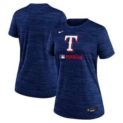 Women's Nike Royal Texas Rangers Authentic Collection Velocity Performance T-Shirt