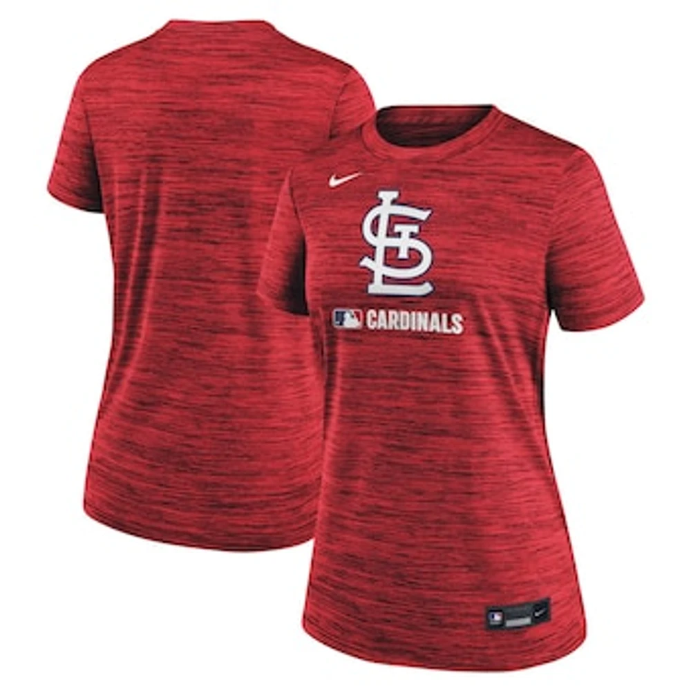 Women's Nike Red St. Louis Cardinals Authentic Collection Velocity Performance T-Shirt