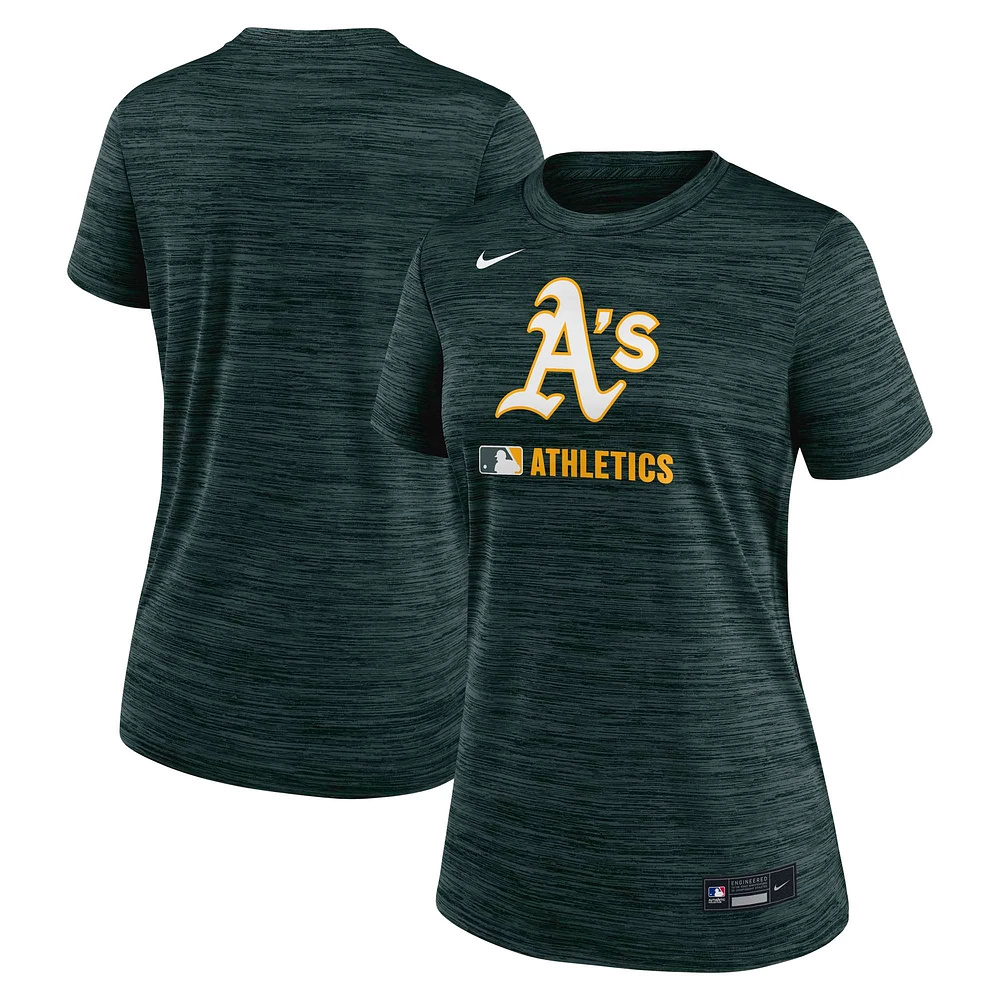 Women's Nike Green Athletics Authentic Collection Velocity Performance T-Shirt