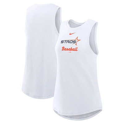 Women's Nike White Houston Astros 2025 City Connect Tri-Code High Neck Performance Tank Top