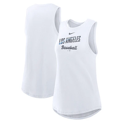 Women's Nike White Los Angeles Dodgers City Connect Tricode High Neck Performance Tank Top