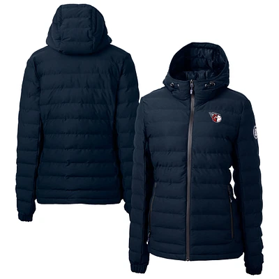 Women's Cutter & Buck Navy Cleveland Guardians Mission Ridge Repreve Eco Insulated Puffer Jacket