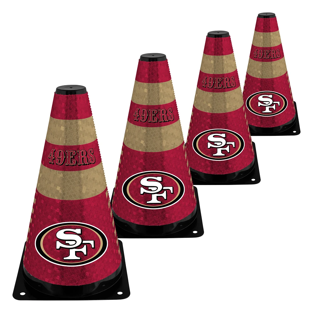 San Francisco 49ers Four-Piece 9" Zone Cone Set