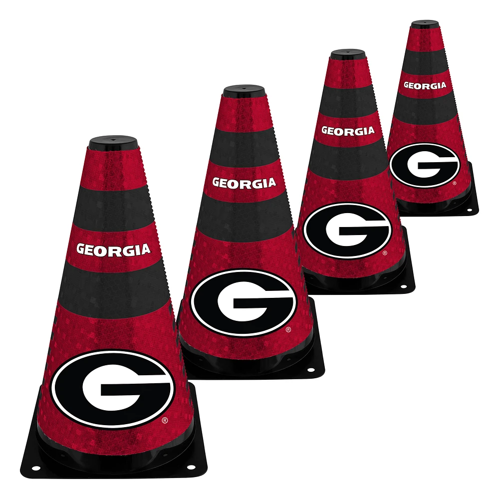 Georgia Bulldogs Four-Piece 9" Zone Cone Set