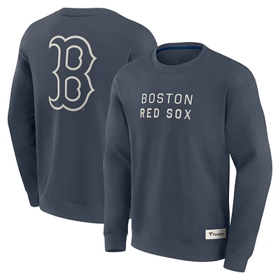 Men's Fanatics Blue Boston Red Sox Elements Future Ground Lettering Pullover Sweatshirt