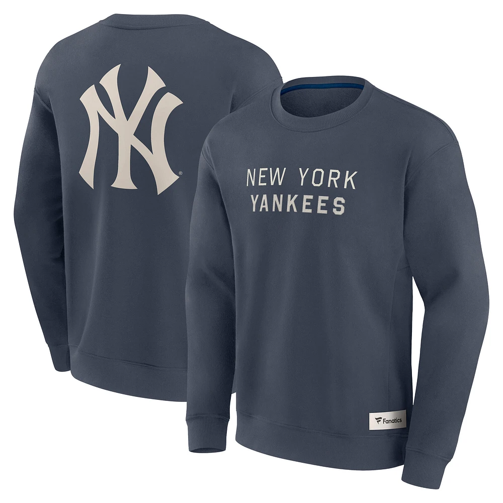 Men's Fanatics Blue New York Yankees Elements Future Ground Lettering Pullover Sweatshirt
