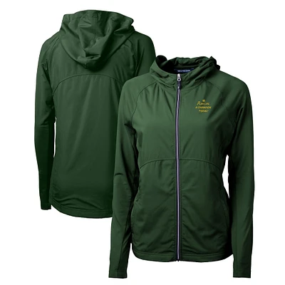 Women's Cutter & Buck Notre Dame Fighting Irish Play Like A Champion Today Adapt Eco Knit Hybrid Recycled Raglan Full-Zip Jacket